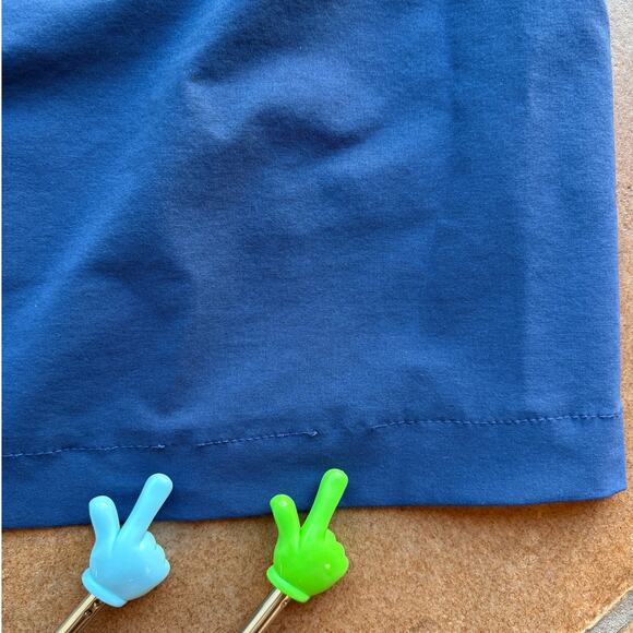 Jamie Sadock Dark Blue Lightweight Stretch Golf Multi-Pocket Skort w Flaws sz 16 - Picture 9 of 12